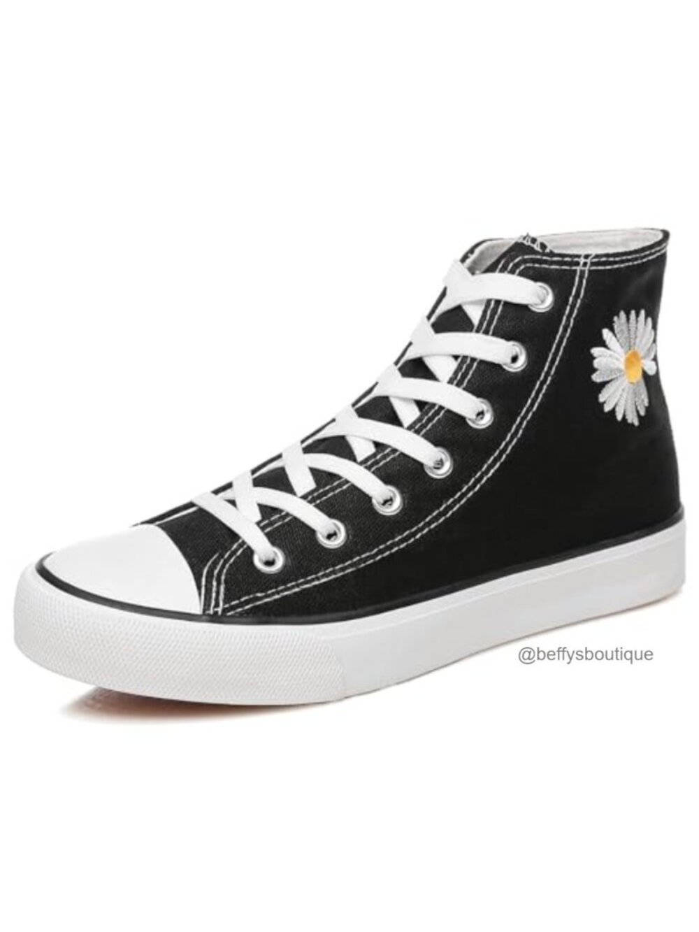 ZGR Women's High Top Canvas Sneakers Lace-Up Casual Walking Shoes